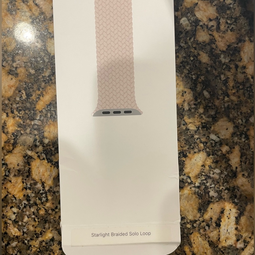 Apple Starlight Braided Solo Loop - Apple Watch Band